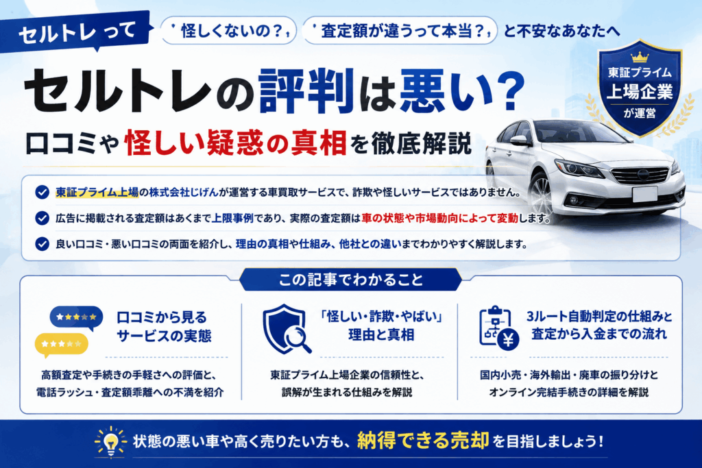 セルトレの評判についてのポイントまとめ画像